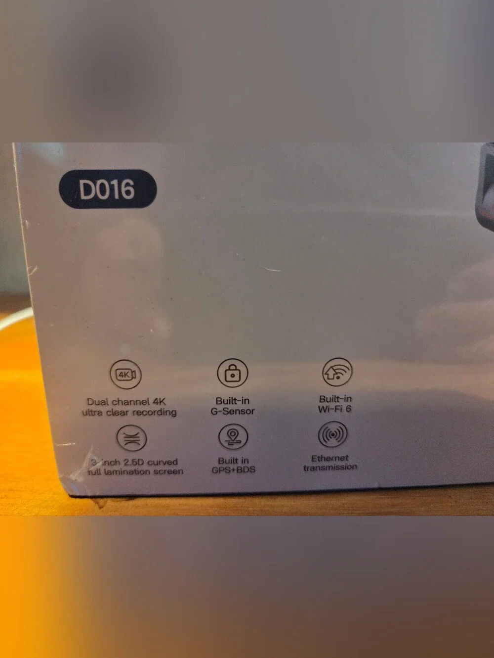 D016 Black Dual-Channel Dash Camera